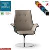 Elleci Office Maxima PLUS CON CUCITURE A VISTA Poltrona semi-direzionale girevole, base disco Ø600 in acciaio inox tessuto ONE class 1 IM