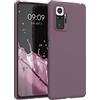 kwmobile Custodia Compatibile con Xiaomi Redmi Note 10 Pro Cover - Back Case per Smartphone in Silicone TPU - Protezione Gommata - uva