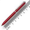 Online mini penna a sfera Twist rossa con clip in metallo ricarica penna standard piccole penne per la borsa lunghezza 8 cm, si adatta a portafogli e piccole borse biro con colore nero scrittura