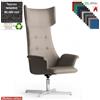 Elleci Office Maxima PLUS CUCITURE A VISTA Poltrona direzionale girevole base 4 razze alluminio tessuto MADRID class 1IM