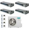 CLIMATIZZATORE QUADRI CANALIZZATO 12+12+18+18 HISENSE DC INVERTER R-32 A++A+ WI/FI READY 5AMW125U4RTA LINEA 2026