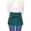 Viedouce Grembiuli 3 Pezzi, Mezzo Grembiuli da Cucina con 3 Tasche per Ristorante Chef Cameriera Cameriere Grembiule per Uomo Donna,Verde