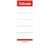 Leitz Esselte Leitz - Targhetta per dorso di raccoglitore, in cartoncino, formato corto e largo, 10 pezzi, colore bianco