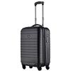 JSA Lightpak 949762 - valigia trolley ABS 4 rotelli, Nero
