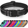 Joytale Collare Cane Riflettente,Imbottito e Morbido,Regolabile Nylon Collari per Cani Piccoli,Nero,20-30cm