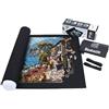 Becko US Tappetino in feltro per puzzle, fino a 1.500 pezzi, materiale per lettore di puzzle, squisita scatola regalo con borsa con coulisse