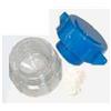 p.b. Pharma FRANTUMAPILLOLE IN ABS A 2 SCOMPARTI BASE TRASPARENTE COPERCHIO BLU DIMENSIONI 5,4X3,3X4,7 CM