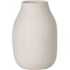 blomus Vaso blomus -COLORA- L in gres, Moonbeam, elegante e decorativo vaso da tavolo, accessorio per la casa che rispetta le superfici (H/L/P: 20 x 14 x 14 cm, 65705)