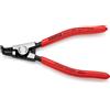 Knipex Pinza punte curve per anelli di sicurezza esterni su alberi