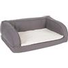 zooplus Exclusive Divano ortopedico per cani grigio - S: L 75 x P 50 x H 25 cm