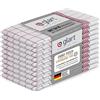 Glart 48KR2 Set di 10 strofinacci, 50x70 cm, a quadri rossi, 100% cotone