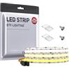 BTF-LIGHTING FCOB COB FOB Striscia LED CCT flessibile ad alta densità 1M 640LEDs Tunable 3000K-6000K CRI＞90 Dimmerabile Deformable LED Light per camera da letto Home Decorazione interna DC24V 14W