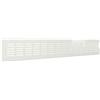 La Ventilazione GF386B Griglia Rettangolare da Incasso, Alluminio Verniciato 380x60 mm, Bianco