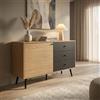 MIlani Home LYNN - madia moderna un anta e tre cassetti