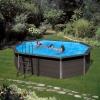 GRE PISCINA FUORITERRA AVANTGARDE 524x386x124 cm KPCOV52 IN MATERIALE COMPOSITO CON POMPA SABBIA E ACCESSORI