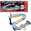 Hot Wheels Mario Kart - Pista Arcobaleno, playset di oltre 2 metri con luci e suoni, include 2 veicoli in scala 1:64 e 5 pezzi di pista, tracciato colorato, giocattolo per bambini, 4+ anni, GXX41