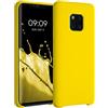 kwmobile Custodia Compatibile con Huawei Mate 20 Pro Cover - Back Case per Smartphone in Silicone TPU - Protezione Gommata - giallo radiante