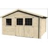 Decor et Jardin CASETTA IN LEGNO FREVENT Dimensioni 398x326 H 188 cm - pareti 28mm