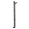 Gre DOCCIA SOLARE IN PVC PORTATA 40 litri NERA CON STRISCIA ARGENTO GRE SSP40