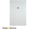 Piatto doccia in mineralmarmo 70x120 cm bianco effetto pietra con griglia e piletta sifonata