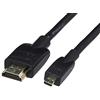 Amazon Basics Cavo da micro HDMI a HDMI, flessibile, 1.8 m, Nero, Per Televisore