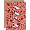Wee Blue Coo Biglietto di Natale con scritta Happy Ho Ho Ho, idea regalo