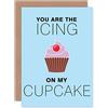 Wee Blue Coo Card VALENTINE ROMANCE Cake Glassa CuPCAKE Love Gift