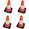 Coni Segnaletici Arancioni/bianchi 30cm - Confezione Da 20, Plastica PE, Per Sicurezza Stradale - Foto 3