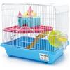 BPS BUENA PET SHOP BPS® - Gabbia per criceto con scala, tunnel e casetta, invio casuale, 28 x 21 x 31 cm, mod. BPS-1340