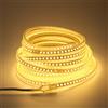 pcning 220V Striscia LED 10M IP67 5730 Bianco Caldo 3000K 10 Metri Impermeabile Strip, 120 LED per Metro (Bianco Caldo, 10)