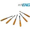 Echoeng Kit scalpelli sgorbie 6 pz legno tornio lama set incisione - UM 60 SS06
