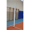 (04) IMPIANTO VOLLEY PALLAVOLO IN ALLUMINIO OVOIDALE + BUSSOLE CERTIFICATO