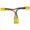 YUNIQUE GREEN-CLEAN-POWER - Cavo Adattatore XT60 Serie 2 Lipo, Aumento Tensione, Connettore M/F, Specifico per Modellismo Dinamico, Silicone, Plastica | Giallo, Rosso, Nero