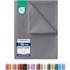 Utopia Bedding Set 6 Lenzuola Con Angoli - Una Piazza E Mezza (160x200) - Grigio - 5