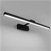 Klighten Luce Specchio Bagno Led 60cm Girevole di 180°, 18W 1170 Lumen, Impermeabile IP44 Lampada da Specchio Bagno, Applique Bagno Specchio Moderno, Bianco Freddo 5500K, Nero