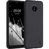 kwmobile Custodia Compatibile con Nokia C20 / C10 Cover - Back Case per Smartphone in Silicone TPU - Protezione Gommata - nero