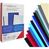 GBC 100 COPERTINE LEATHERGRAIN 250GR A4 ROSSO SCURO GOFFRATO