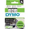 DYMO NASTRO DYMO TIPO D1 (9MMX7M) NERO/BIANCO 409130