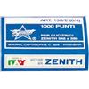 ZENITH SCATOLA 1000 PUNTI ZENITH 130/E (6/4) IN ACCIAIO NATURALE (Conf.10)
