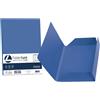 FAVINI 25 cartelline 3 lembi LUCE 200gr 24,5x34,5cm blu prussia FAVINI