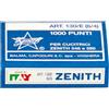 ZENITH SCATOLA 1000 PUNTI ZENITH 130/E S100 (6/4) IN ACCIAIO NATURALE (Conf.100)