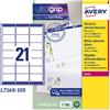 AVERY Etichetta adesiva L7160 bianca 100fg A4 63,5x38,1mm (21et/fg) Avery
