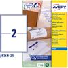 AVERY Etichetta adesiva J8168 bianca 25fg A4 199,6x143,5mm (2et/fg) inkjet Avery