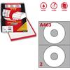 MARKIN Etichetta adesiva A/463 bianca 100fg x CD Ø117,5mm foro41mm (2et/fg) Markin