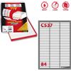 MARKIN Etichetta adesiva C/537 bianca 100fg A4 67x10mm (84et/fg) Markin