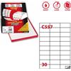 MARKIN Etichetta adesiva C/557 bianca 100fg A4 70x29,7mm (30et/fg) Markin
