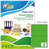 TICO Etichetta adesiva LP4F verde fluo 70fg A4 200x142mm (2et/fg) Tico