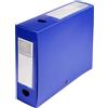 EXACOMPTA Scatola archivio box con bottone blu f.to 25x33cm D 80mm Exacompta