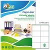TICO Etichetta adesiva LP4W bianca 100fg A4 105x72mm (8et/fg) Laser Tico