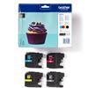 BROTHER VALUE PACK 4 INK NERO CIANO MAGENTA GIALLO LC-123VALBP